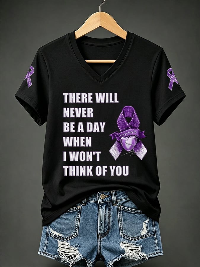 Women's Overdose Awareness Print T-shirt