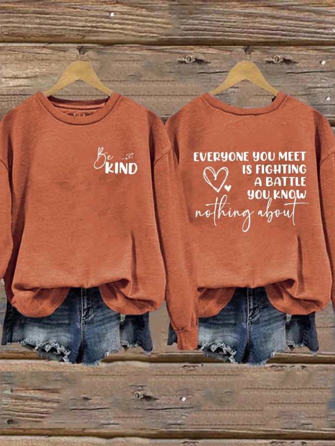 Women's Mental Health Printed Casual Sweatshirts