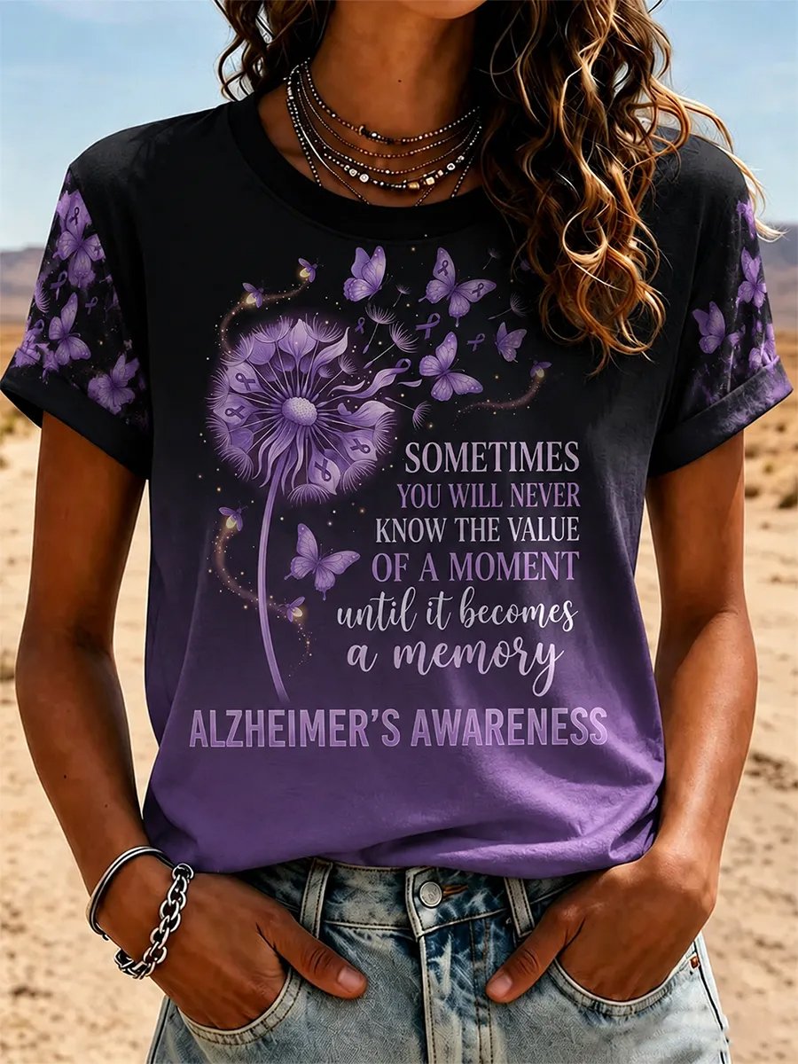 Women's Alzheimer's Awareness Short-Sleeve T-Shirt
