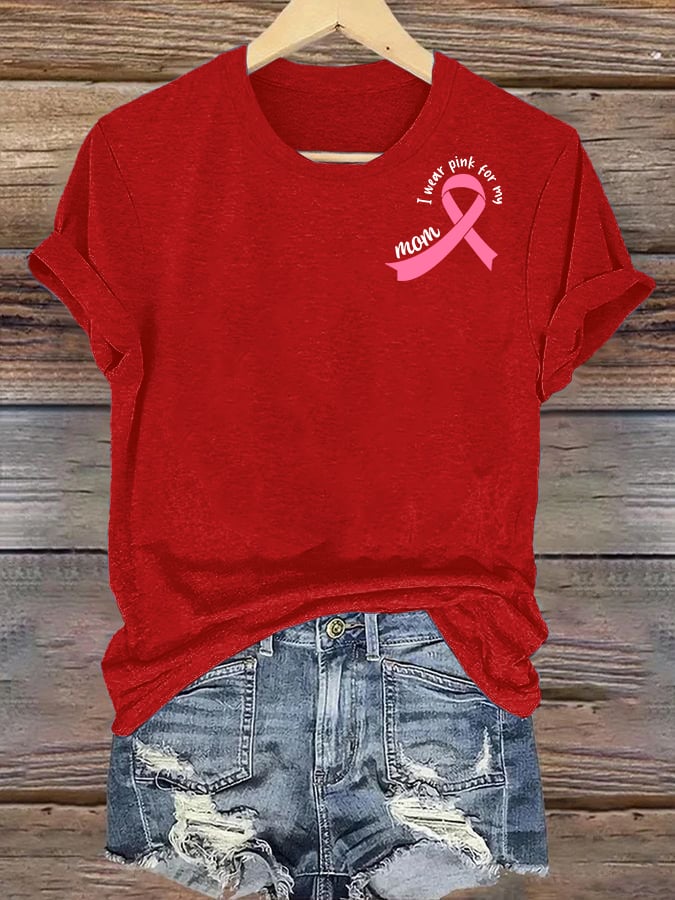 Women's  The Power of Pink Print T-shirt