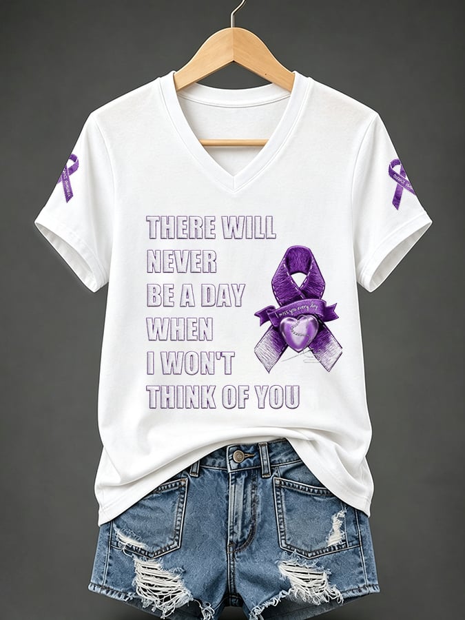 Women's Overdose Awareness Print T-shirt