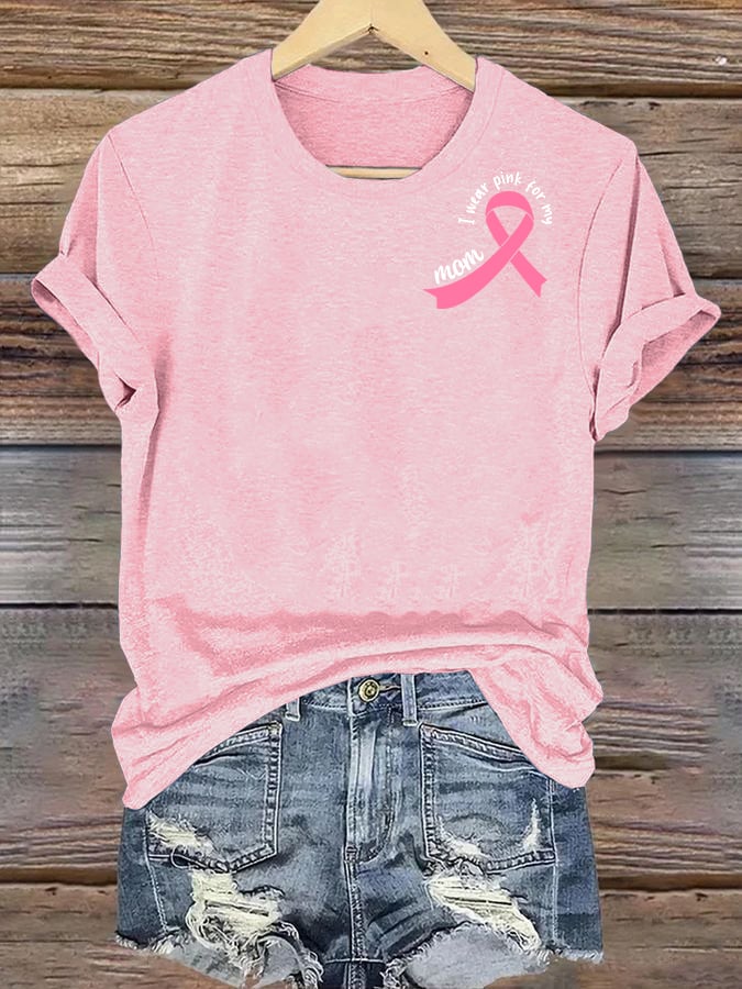 Women's  The Power of Pink Print T-shirt
