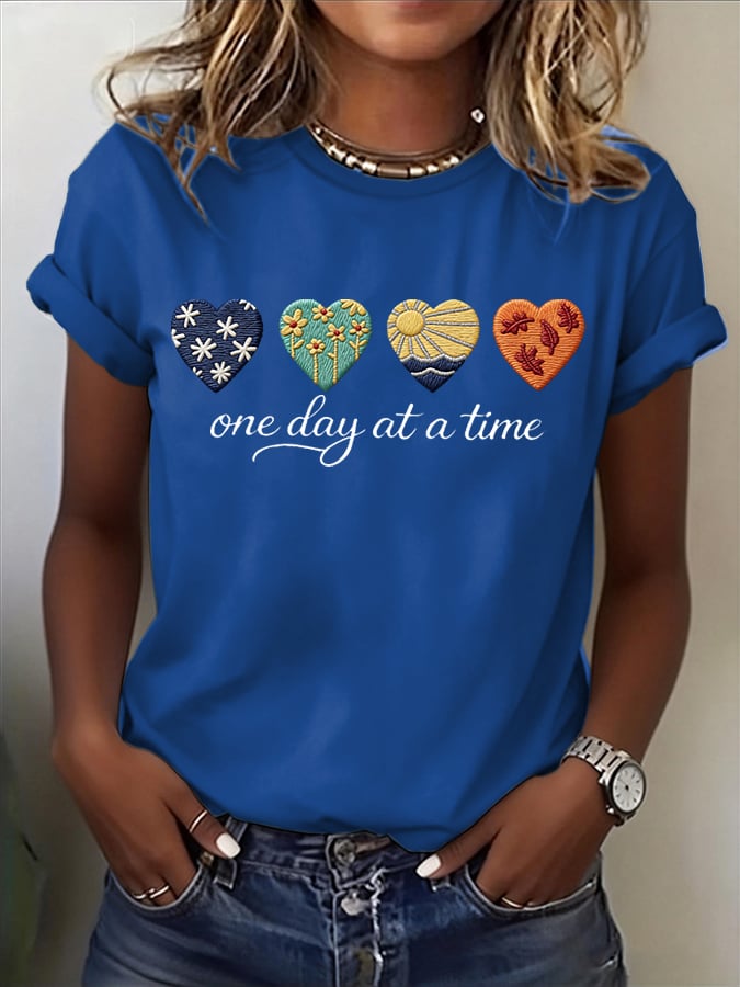 Women's One Day At A Time T-Shirt
