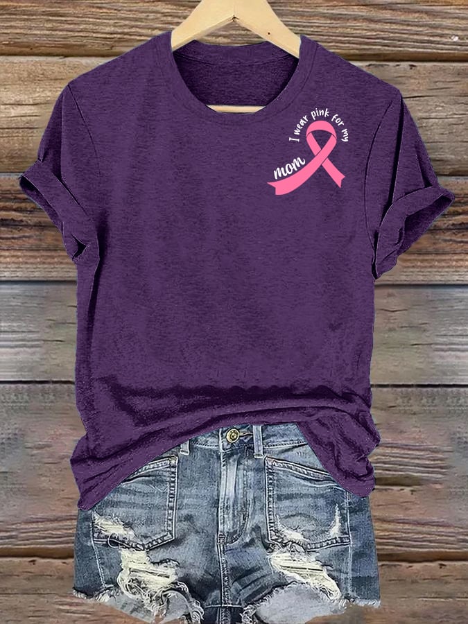 Women's  The Power of Pink Print T-shirt