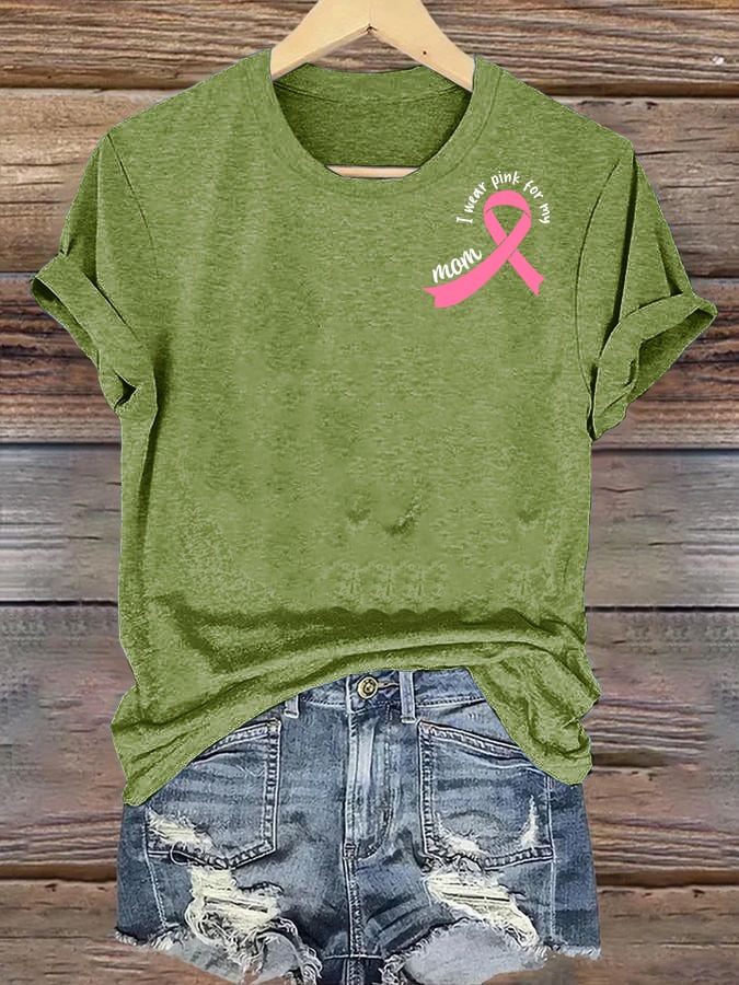 Women's  The Power of Pink Print T-shirt