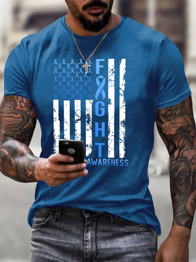 Men's Fight Awareness Print T-shirt