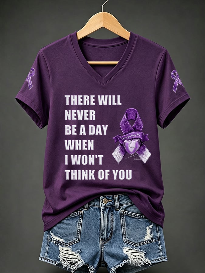 Women's Overdose Awareness Print T-shirt