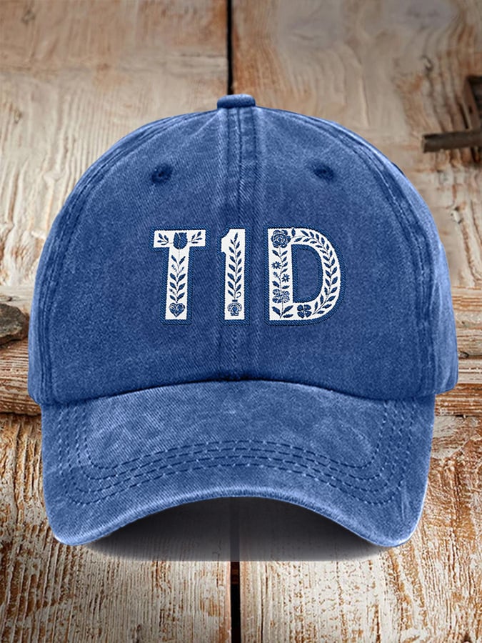 Unisex Retro Type 1 Diabetes Floral Hat