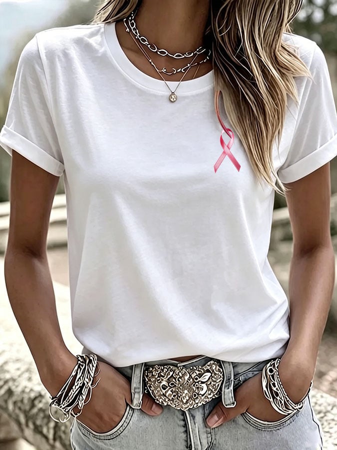 Women's Casual Print Short-Sleeve T-Shirt