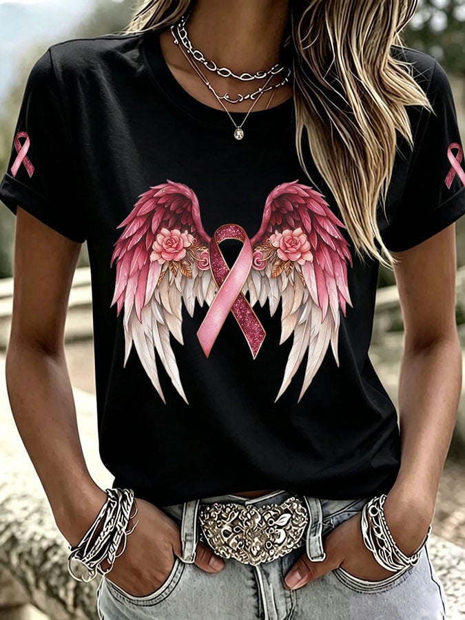 Women's Casual Print Short-Sleeve T-Shirt