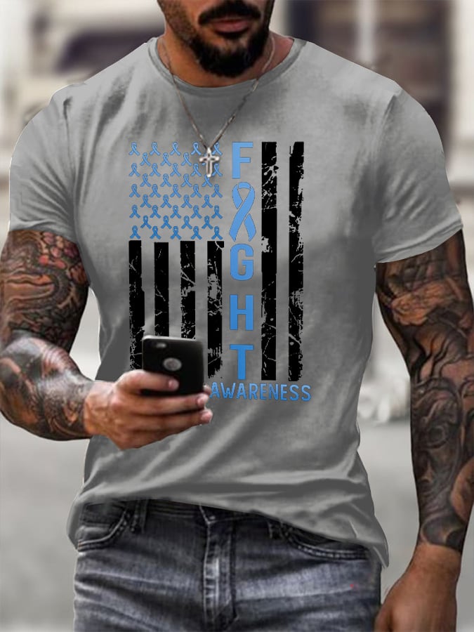 Men's Fight Awareness Print T-shirt