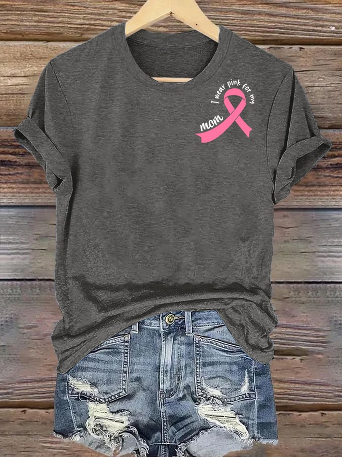 Women's  The Power of Pink Print T-shirt