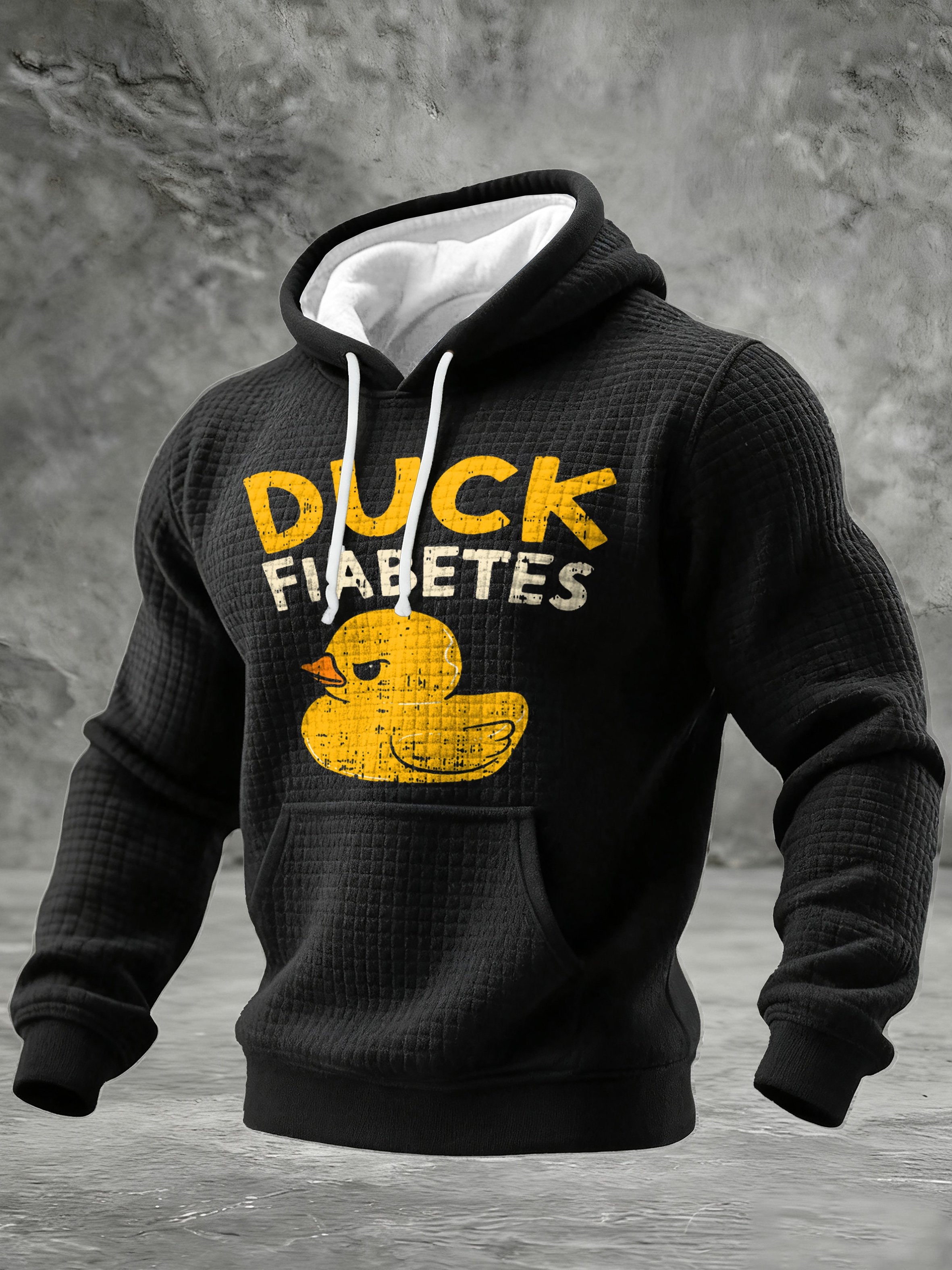 Men's Duck Fiabetes Printed Hoodie