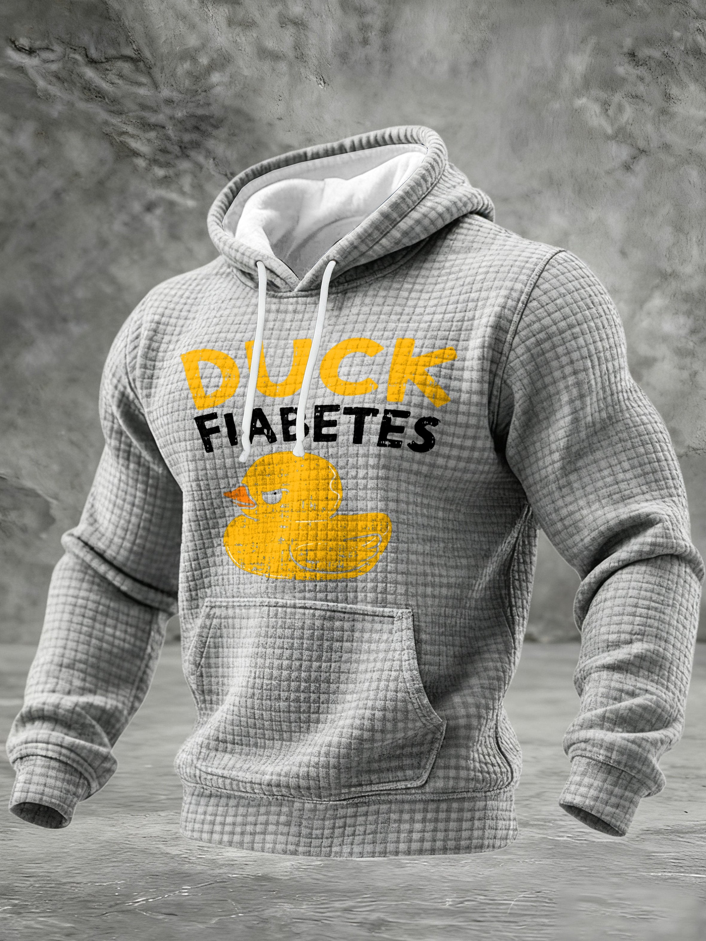 Men's Duck Fiabetes Printed Hoodie