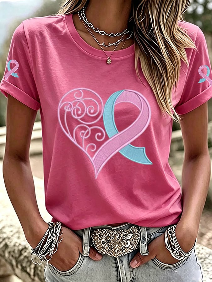Women's Casual Print Short-Sleeve T-Shirt