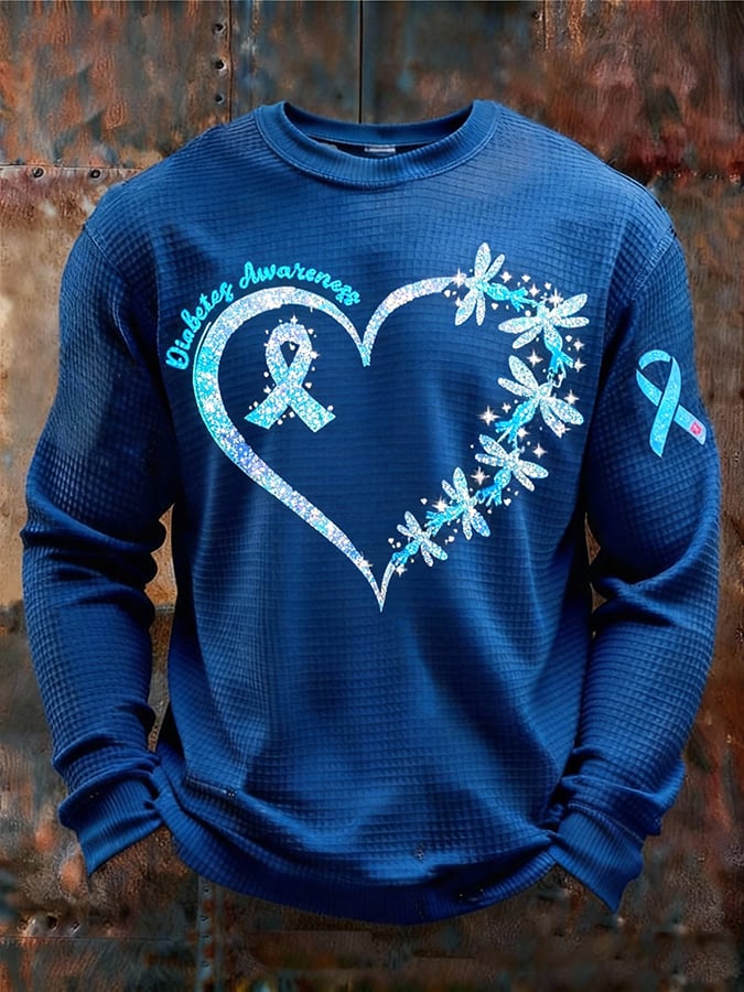 Men's “In November We Wear Blue — Diabetes Awareness”Print T-Shirt