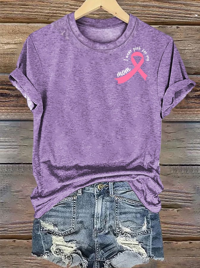 Women's  The Power of Pink Print T-shirt
