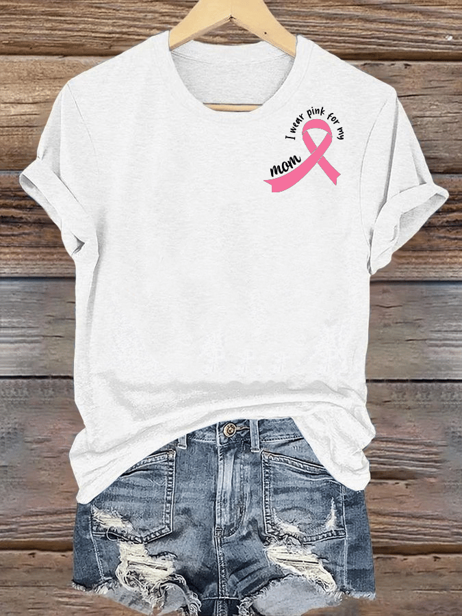 Women's  The Power of Pink Print T-shirt
