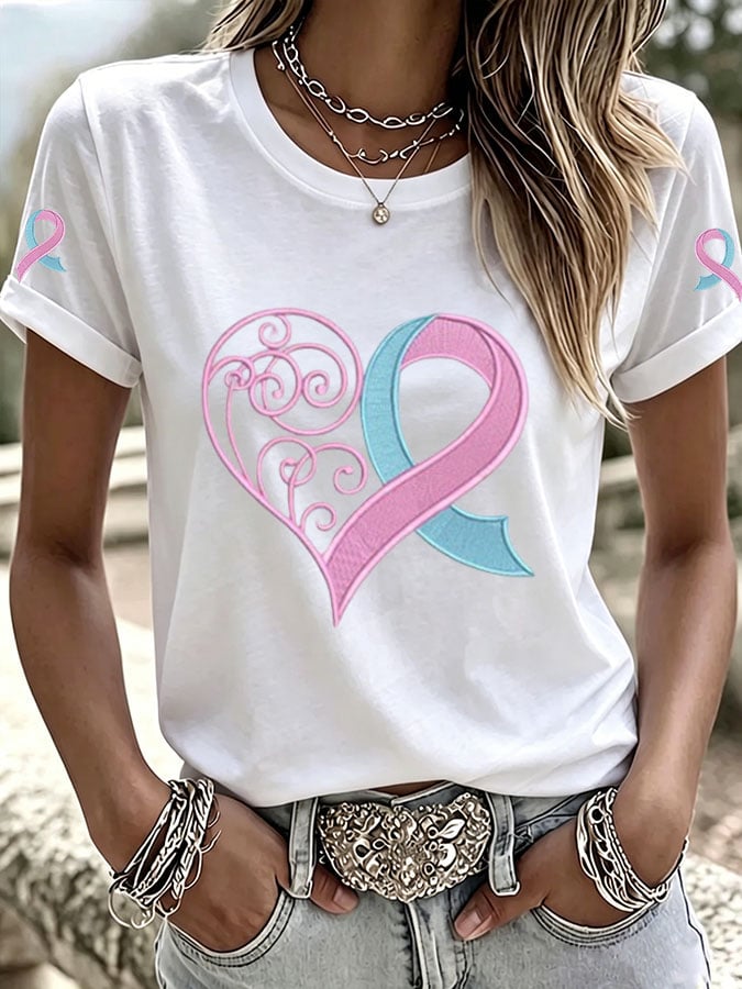 Women's Casual Print Short-Sleeve T-Shirt
