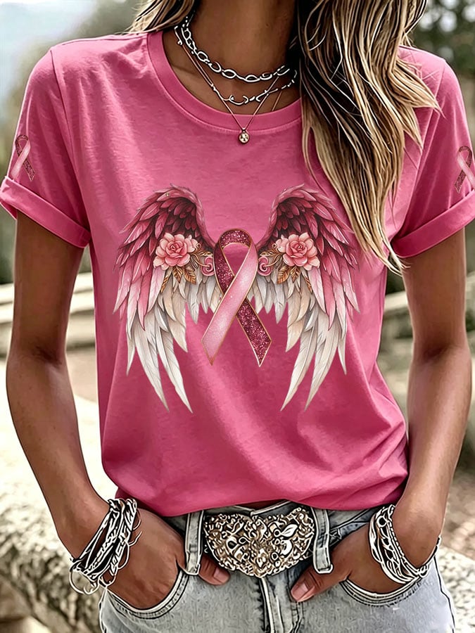 Women's Casual Print Short-Sleeve T-Shirt
