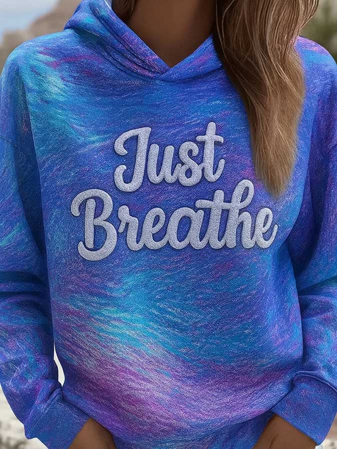 Women's Mental Health Awareness Print Casual Hoodie