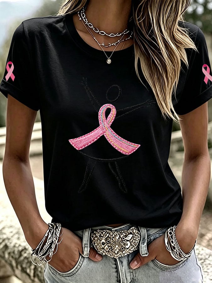 Women's Casual Print Short-Sleeve T-Shirt