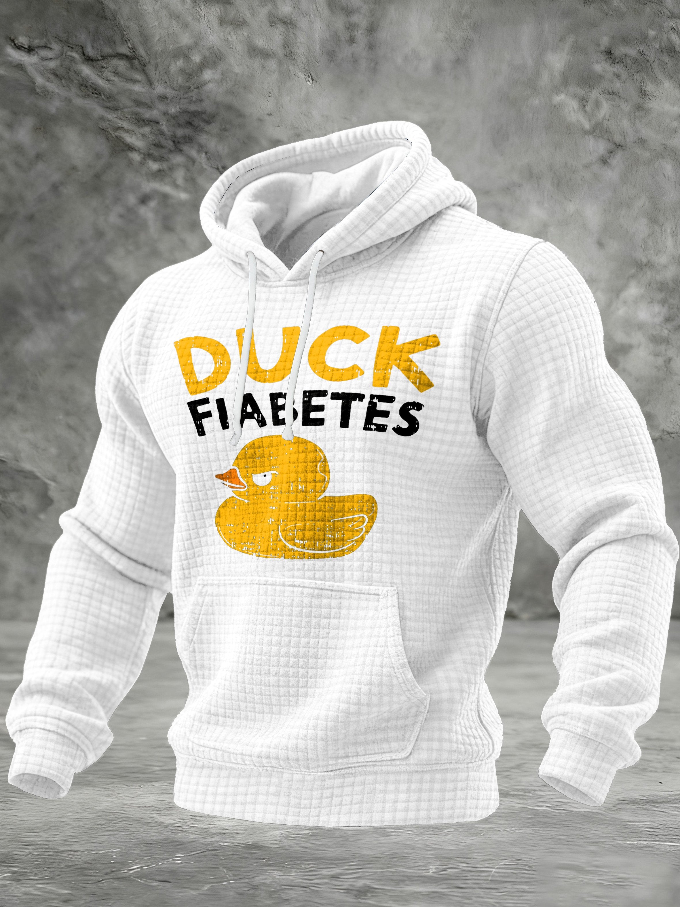Men's Duck Fiabetes Printed Hoodie