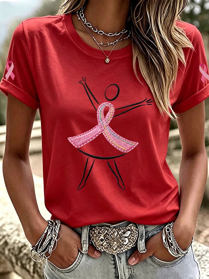 Women's Casual Print Short-Sleeve T-Shirt