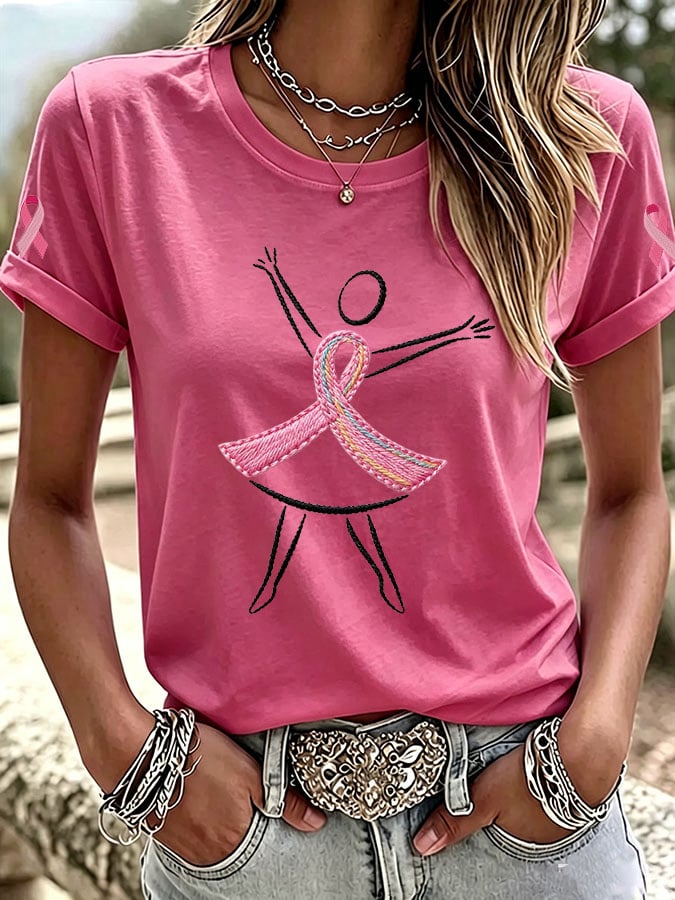 Women's Casual Print Short-Sleeve T-Shirt