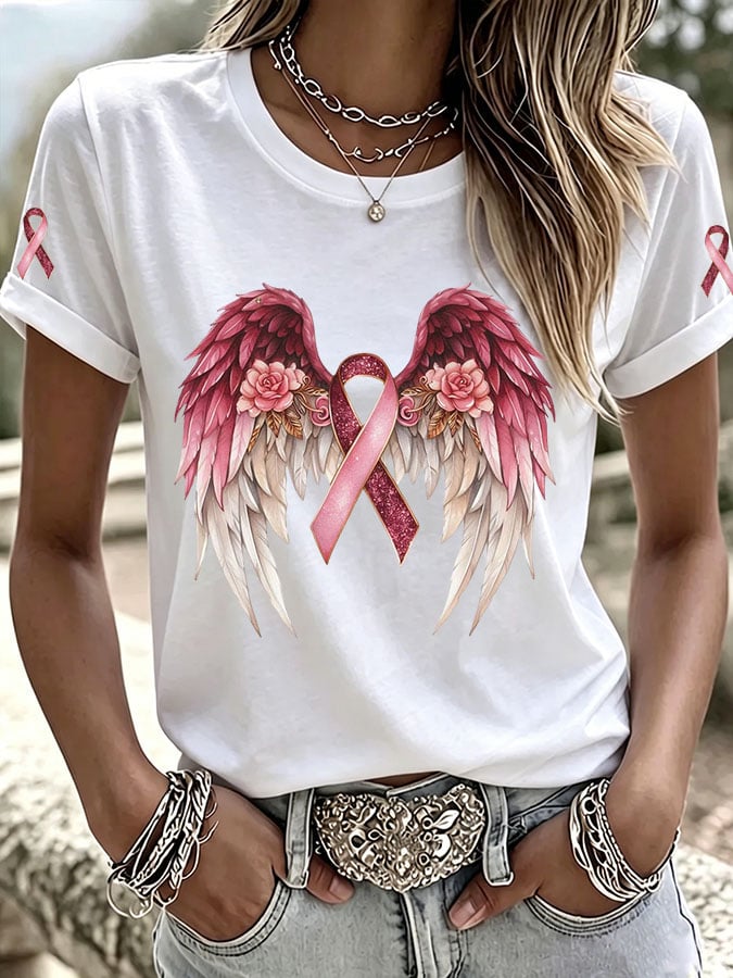 Women's Casual Print Short-Sleeve T-Shirt