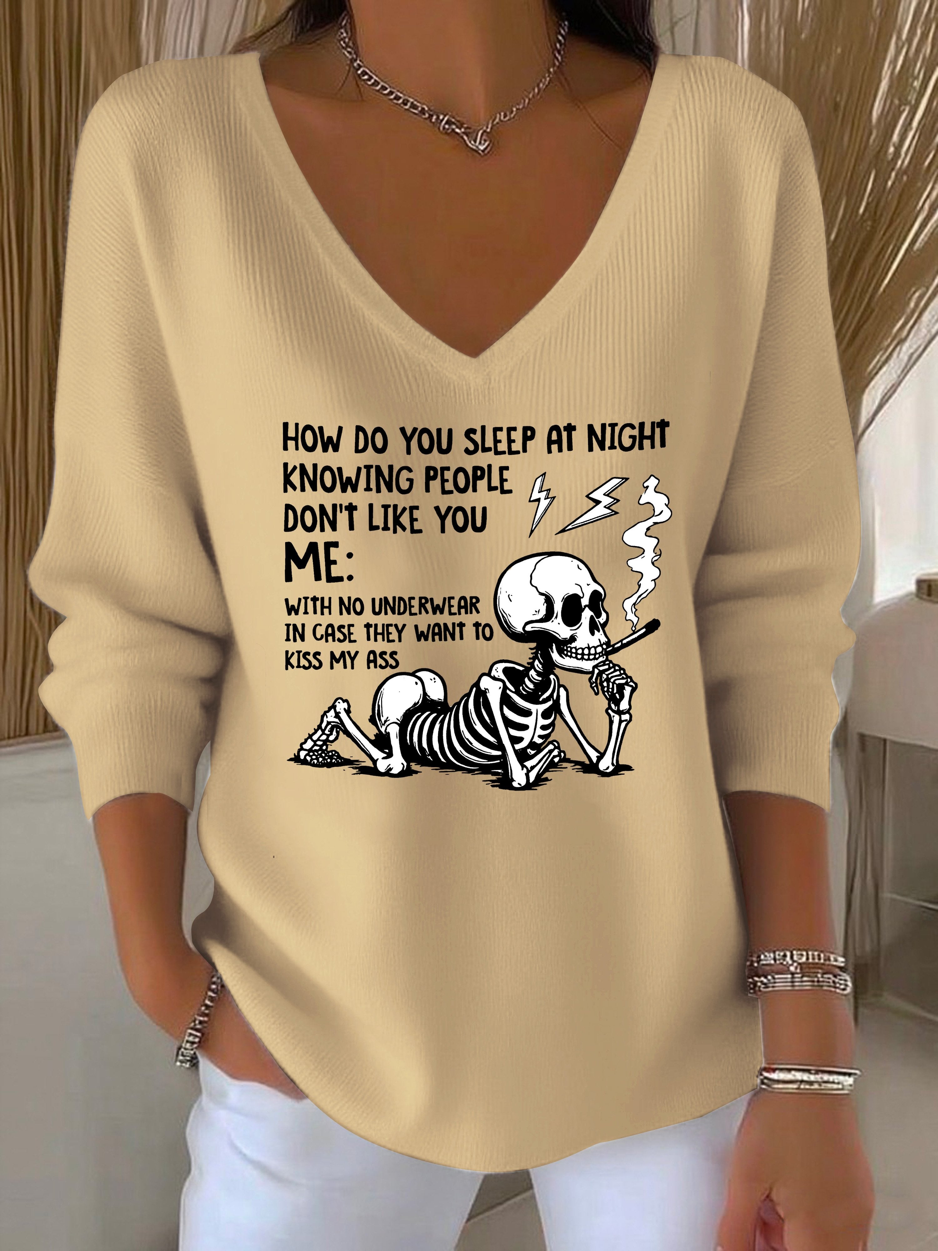 How to sleep at night without underwear, just in case they kiss my butt, humor, mental health, casual tops